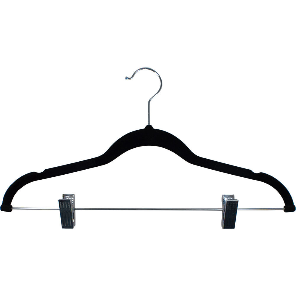 Velvet Clips Clothes Hangers  Plastic Pants Hangers Clips