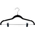 International Hanger Petite Matte Gray Plastic Top Hanger W/ Notches (16 X  3/16) Box of 100