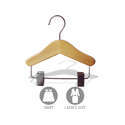 International Hanger Kids Natural Wood Top Hanger (6 X 7/16) Box of 50