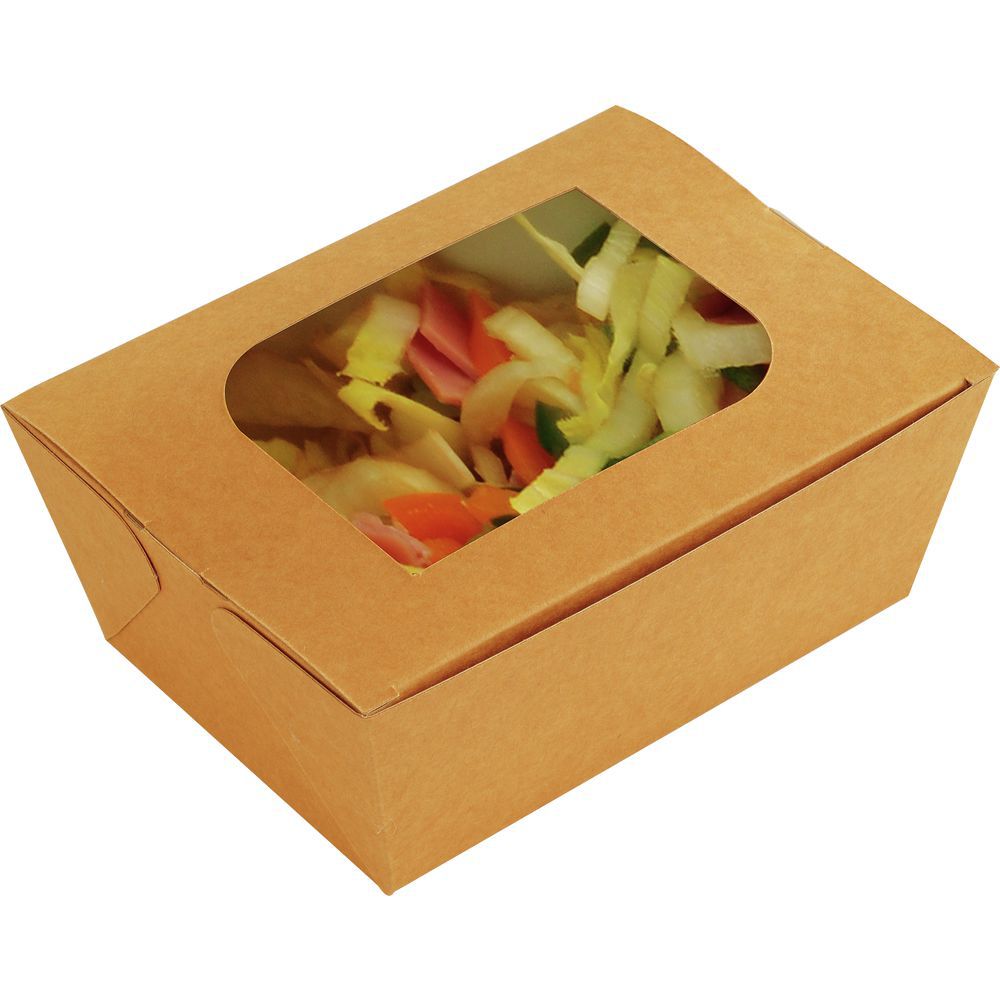 cardboard salad box, large food box, large salad box