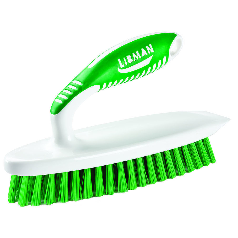 Libman Iron Handle Scrub Brush White & Green 6 per case