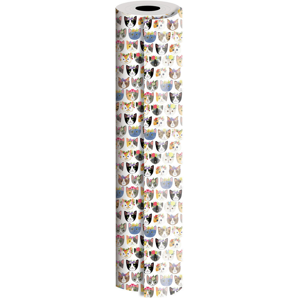 Jillson & Roberts Bulk Gift Wrap, Matte White 1/2 Ream 417 ft x 30 in
