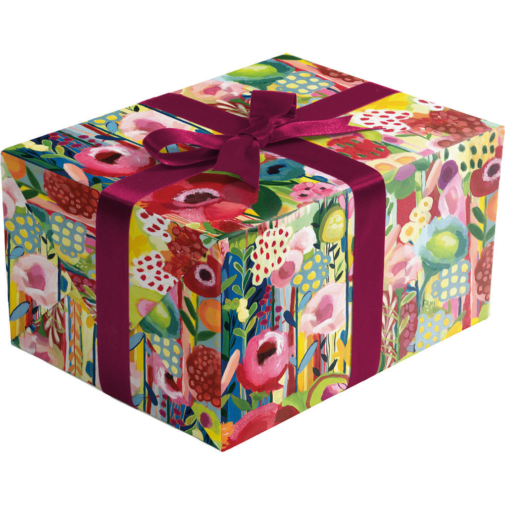 Blooming Floral Gift Wrap | Present Paper, Full Ream 833 ft x 30 in