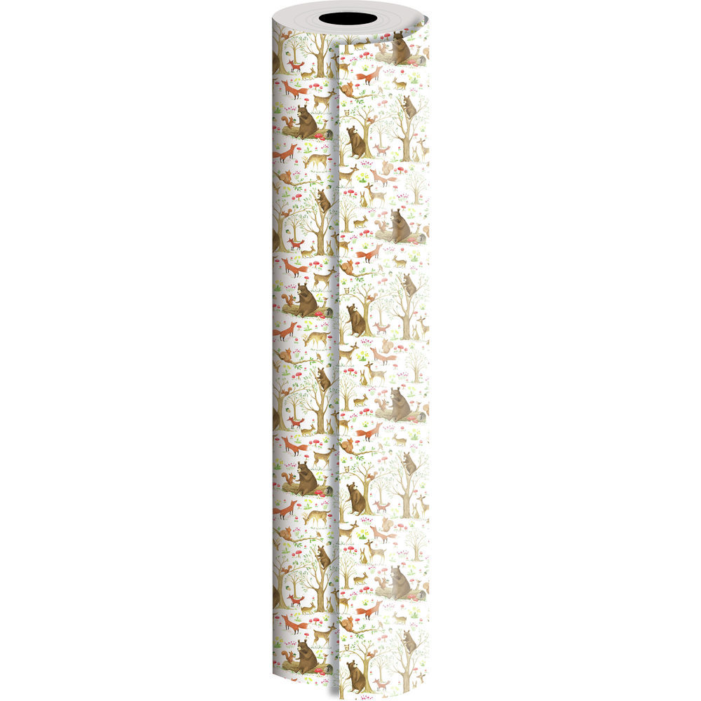 Jillson & Roberts Bulk Gift Wrap, Fairytale Forest, 1/4 Ream 208 x 24