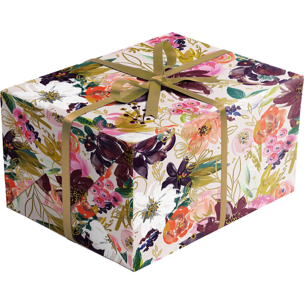 Twig & Twine Floral Gift Wrap 1/2 Ream 417 ft x 30 in