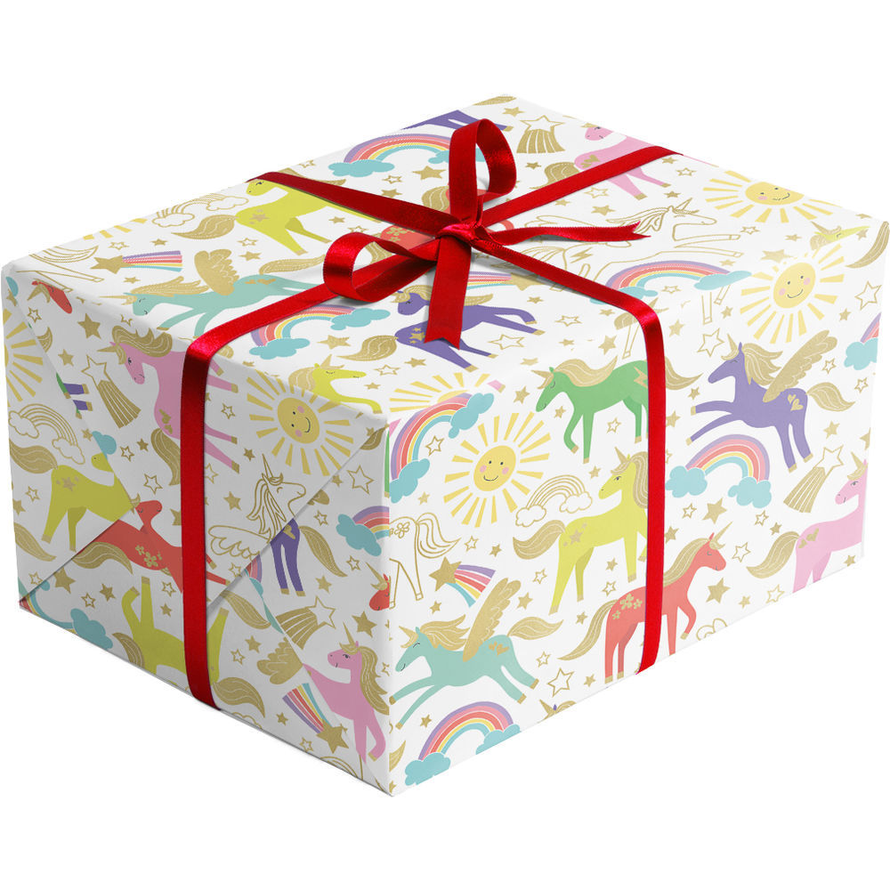 Jillson & Roberts Rainbow Birthday Gift Wrap Full Ream 833 ft x 24 in