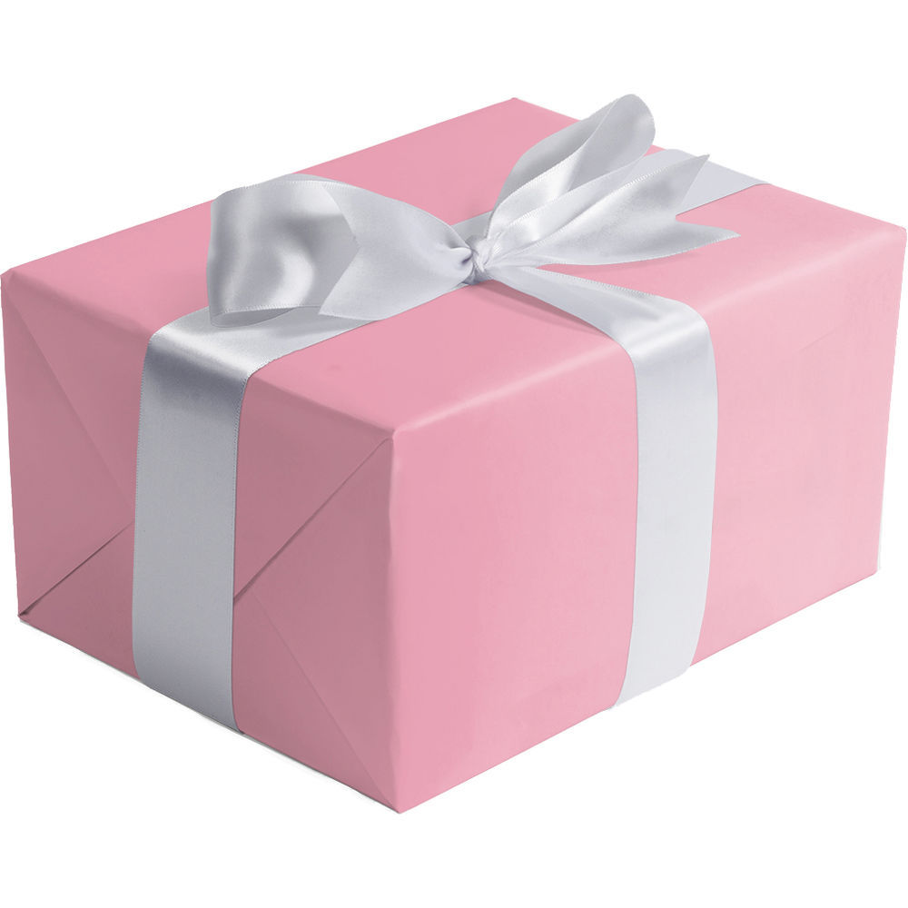 Matte Pastel Pink Gift Wrap | Present Paper, 1/4 Ream 208 ft x 30 in