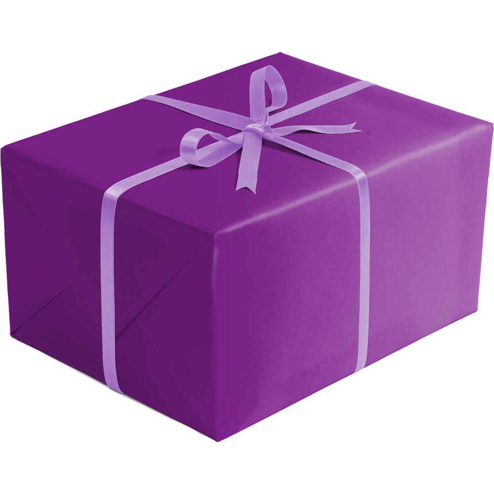 Jillson & Roberts Matte Purple Gift Wrap Rolls 5 ft x 30 in (8 Pieces)