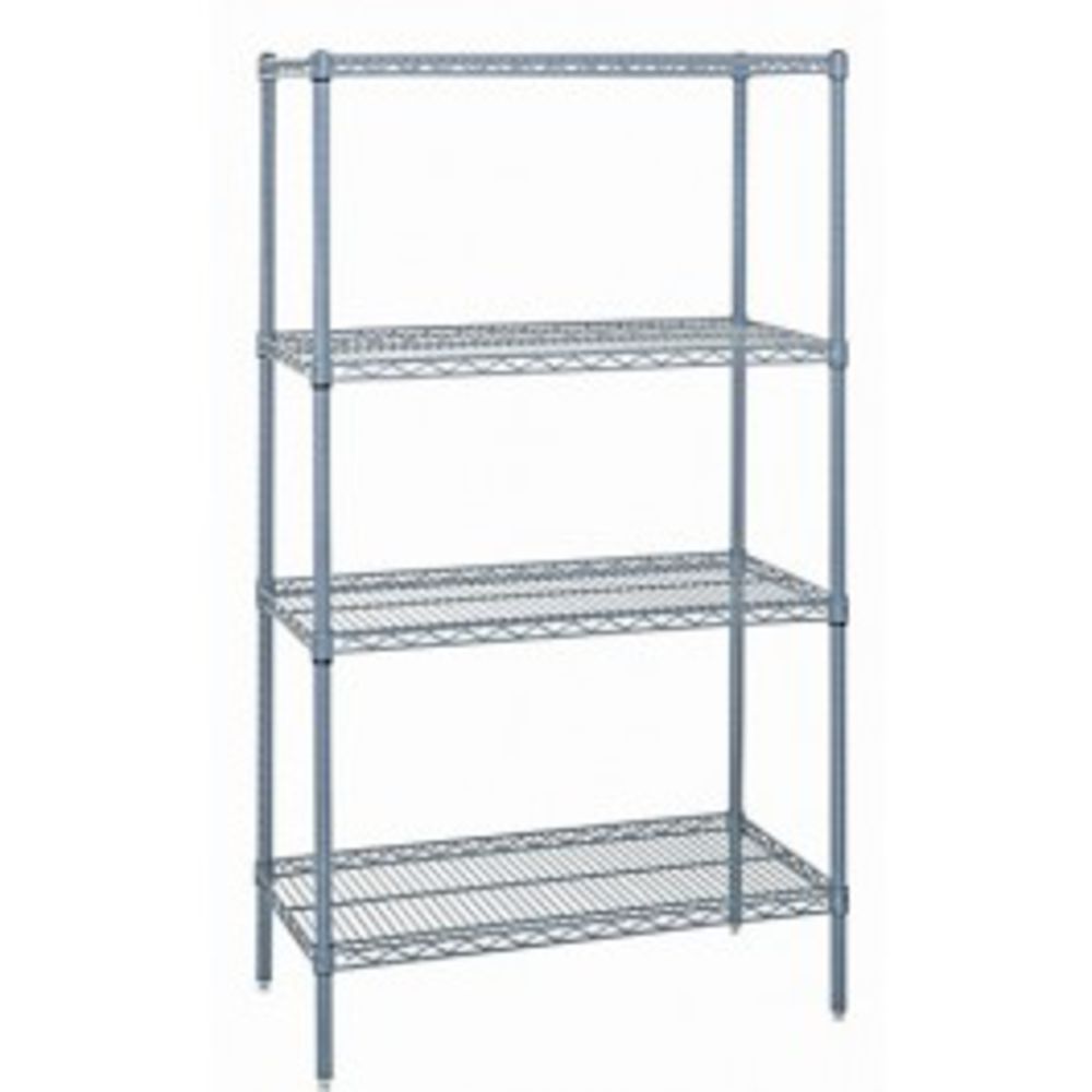 Quantum Storage WR9-93060CL Wire Shelving Unit with 24 Clear Dividable Grids