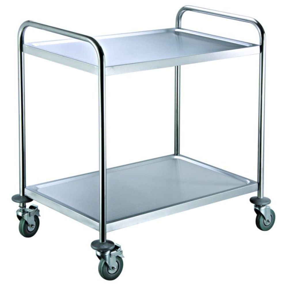 CenPro 32L-032 33x21 Knocked Down Stainless Steel 2-Shelf Utility Cart