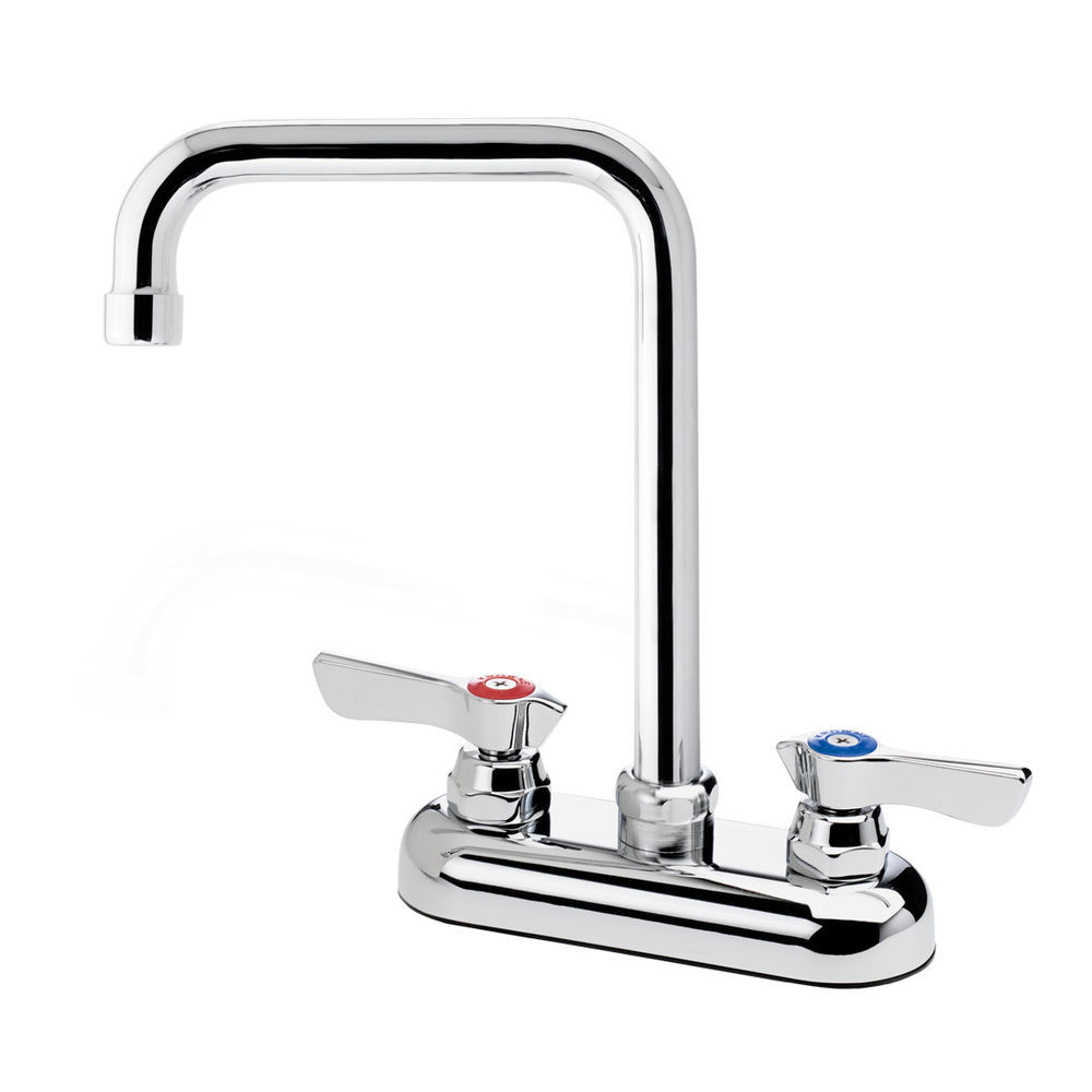 Krowne Royal Series 4 Center Deck Laundry Faucet 6 Spout With Hose Adapter