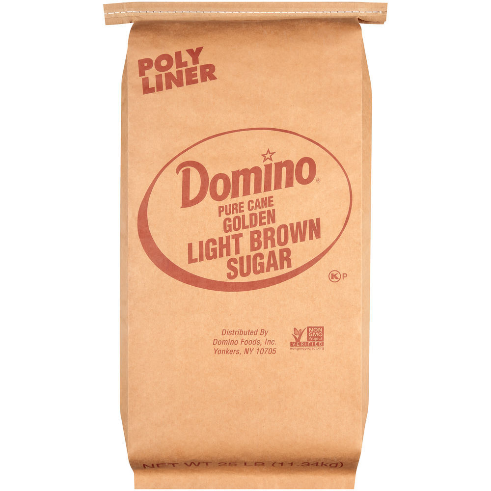 Domino Commodity Sugar Sugar Packets Domino Light Brown Sugar 25 Pounds 1 Per Case