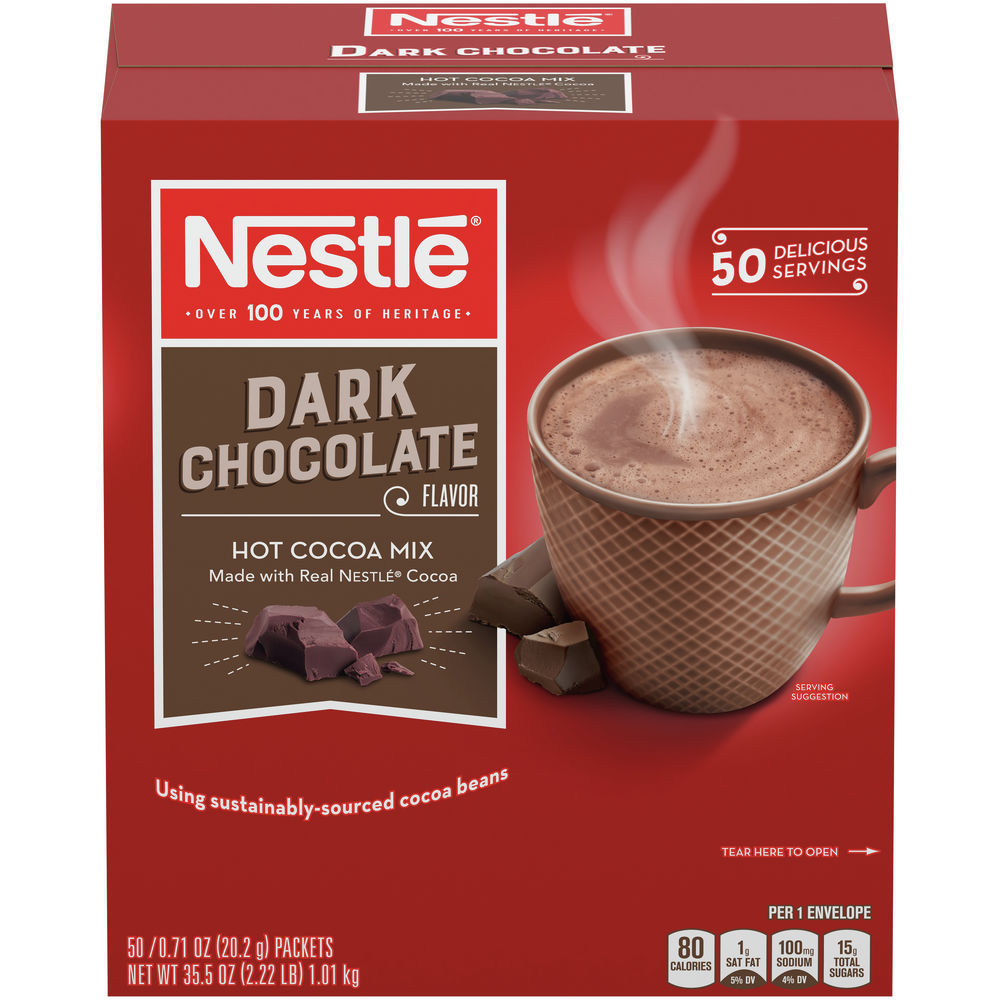 Hot chocolate whipper mix nestle dark 5 x 2 lb bags vending mix