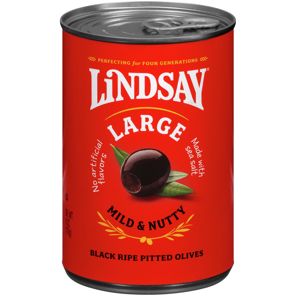 LINDSAY BELL-CARTER/LINDSAY OLIVE CO-Lindsay Large Pitted Black Olives  6oz-#A001163