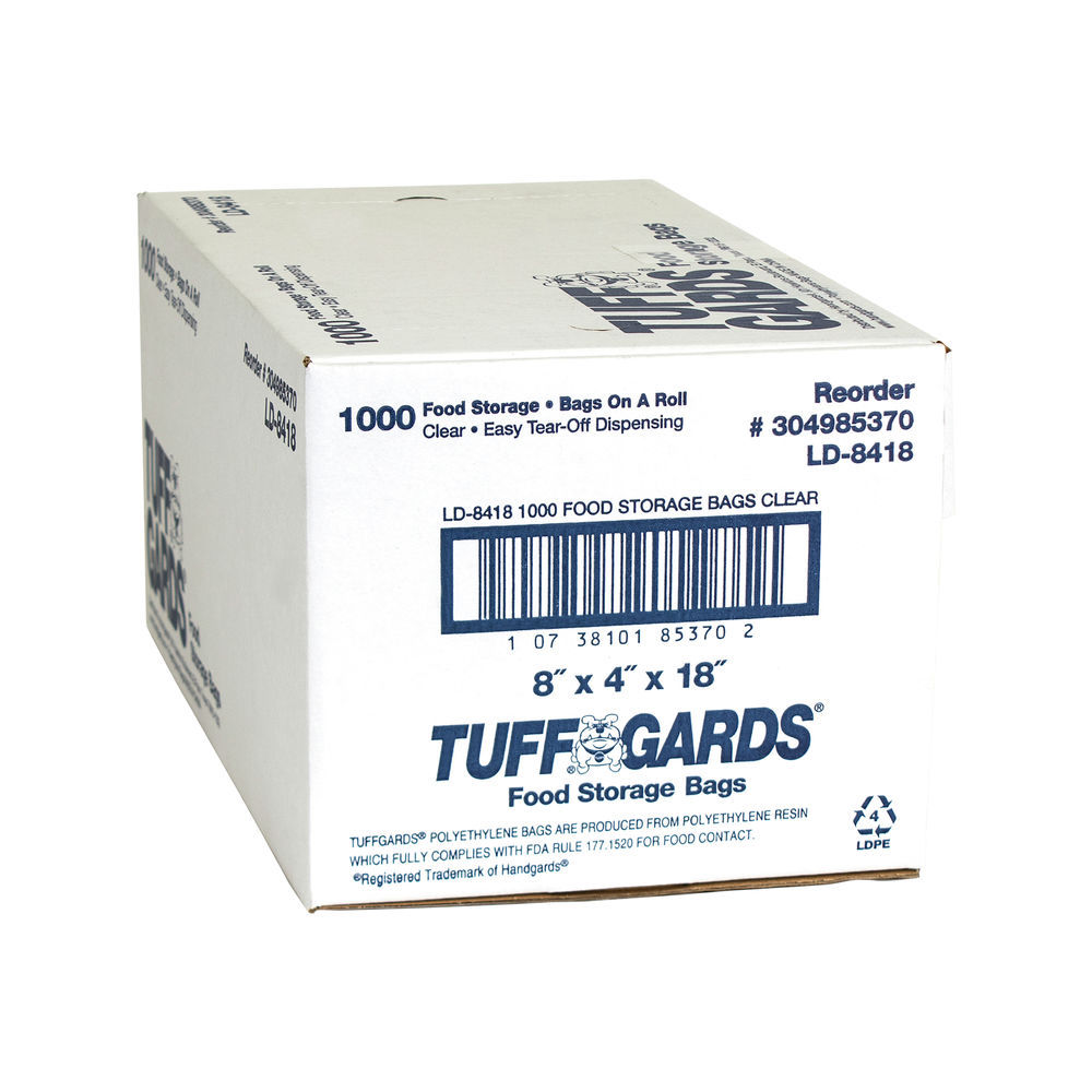 Bag (TuffGards Food Storage/Freezer Bags) Freezer/Storage Clear 12x18