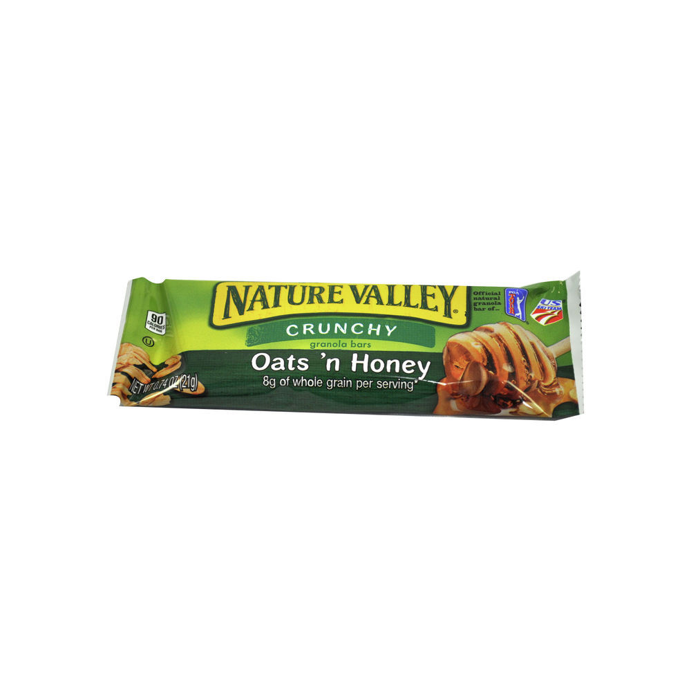 Nature Valley Crunchy Granola Bars Oats 'n Honey 0.74 Ounce Size - 144 per Case.