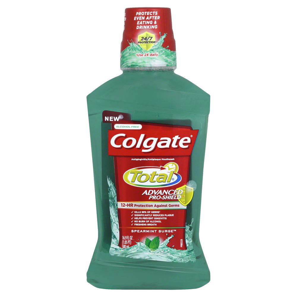 COLGATE PALMOLIVE-TOTAL MOUTHWASH SPEARMINT 6-16.9 FLUID OUNCE-#167125