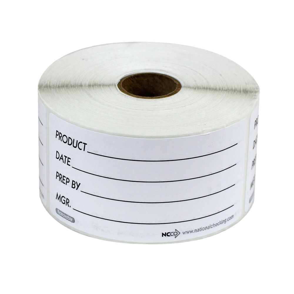 NATIONAL CHECKING 2X4 REMOVABLE PRODUCT LABELS 1-500 EACH*Pack Size =1 ...