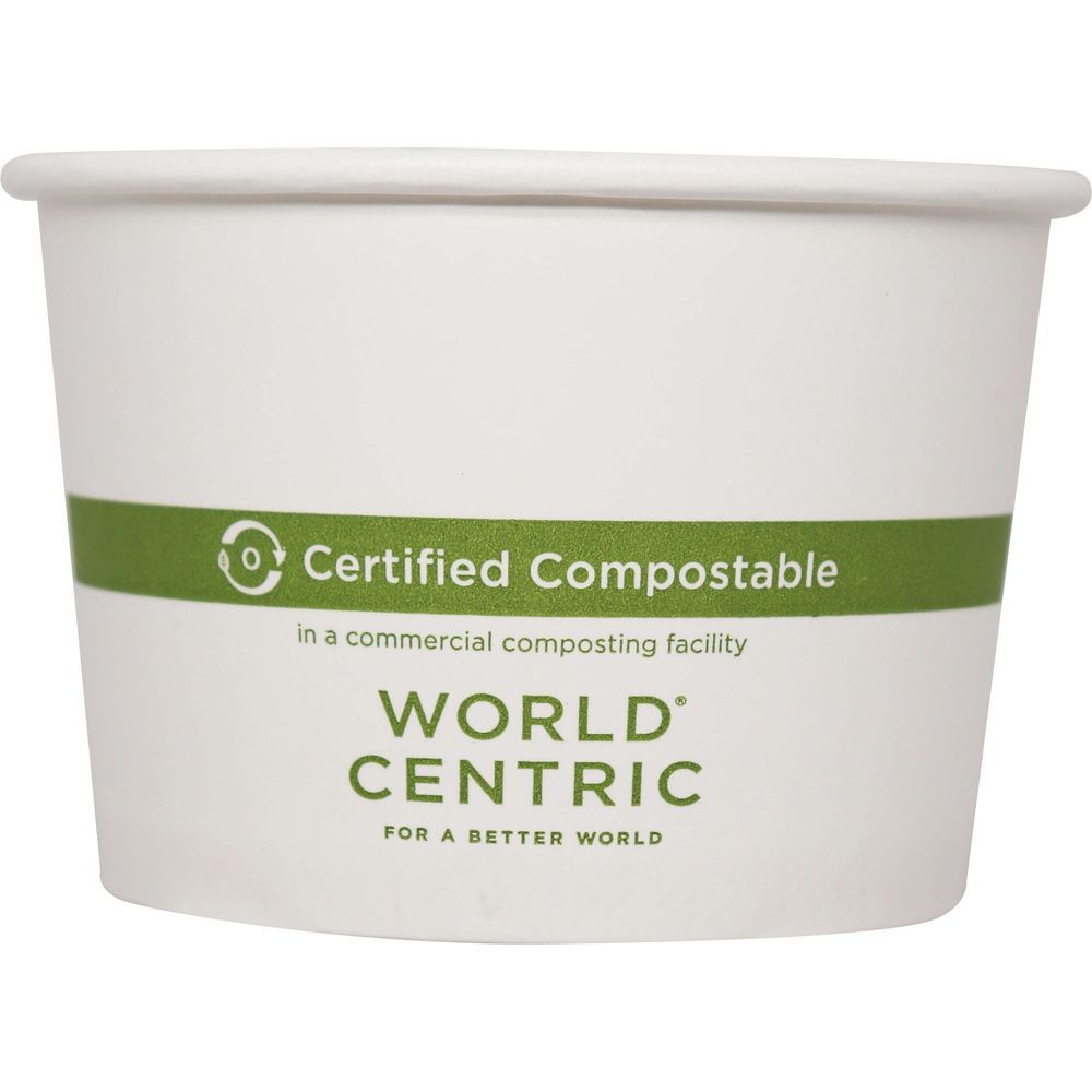 World Centric Paper White Hot Cup - 12 oz - CU-PA-12 - 1,000/Case