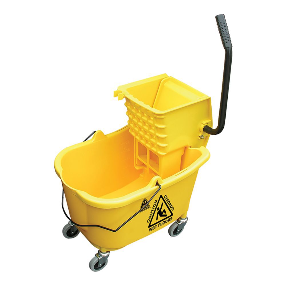 OCedar Commercial 96975 MaxiRough Mop Bucket and Wringer Yellow 