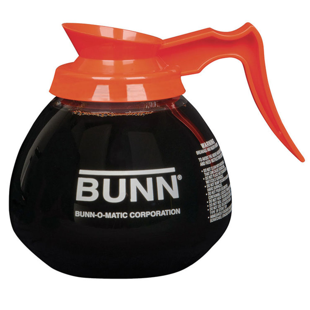 Bunn Orange Handle Glass Coffee Decanter 3 per Pack - 1 per 