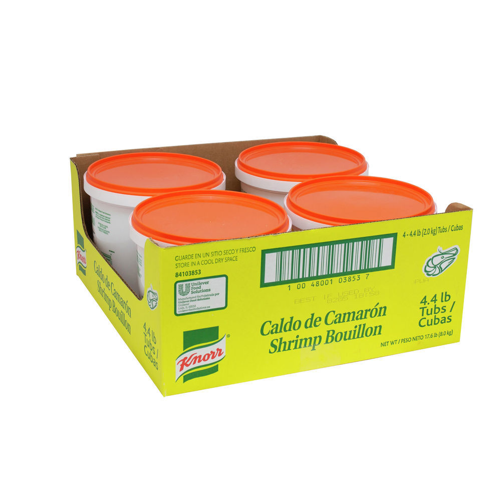 Knorr 4.4 lb. Caldo de Camaron / Shrimp Bouillon Base - 4/Case