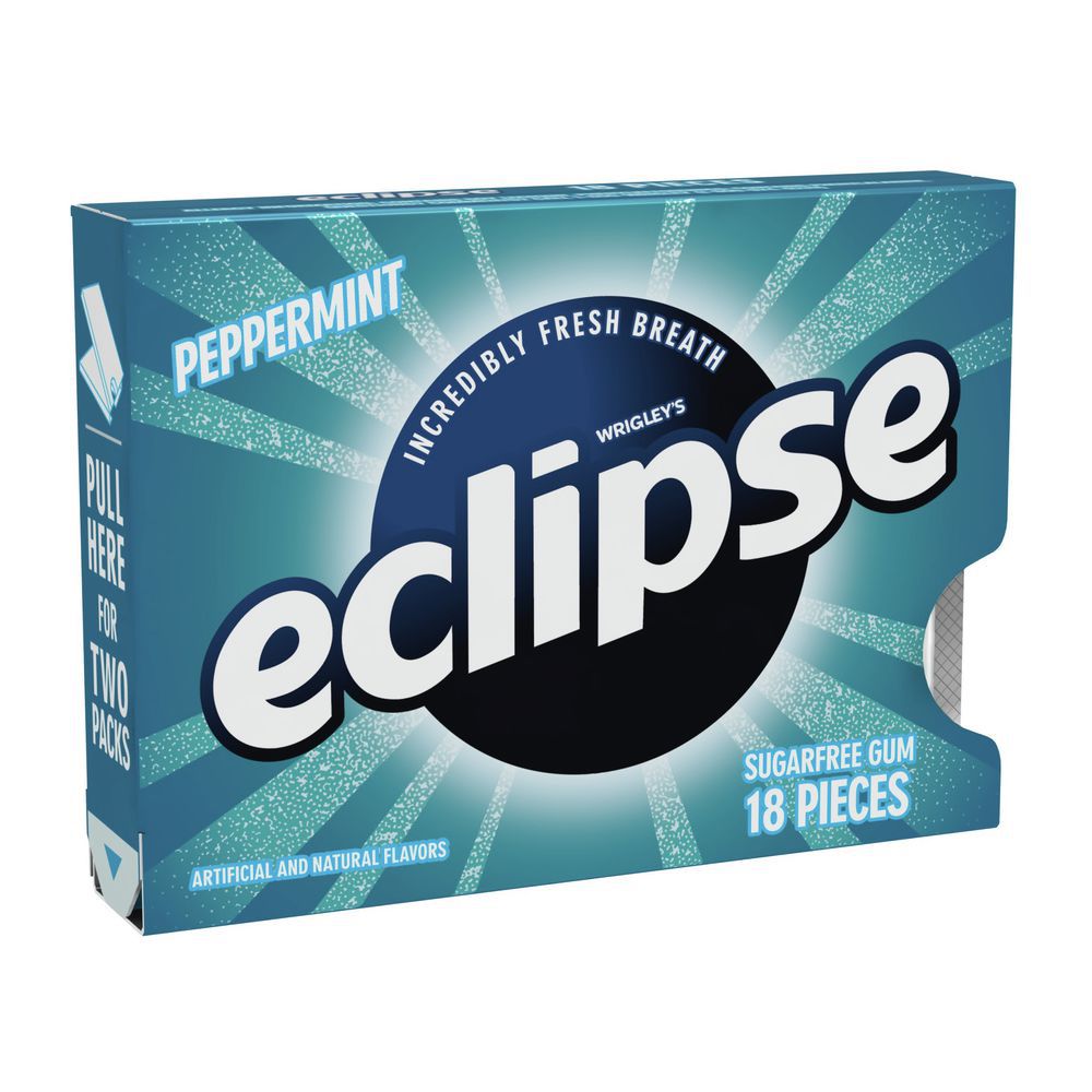ECLIPSE WRIGLEY'SEclipse Single Serve Peppermint Gum 18 Pieces 8 per