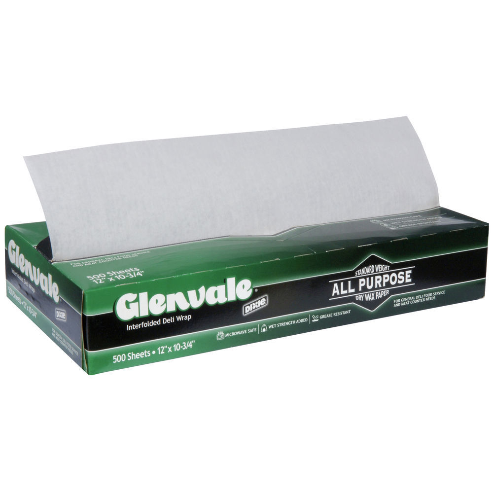 Dry Wax Paper, 12 x 10 3/4 Sheets, White, (6,000 Sheets)