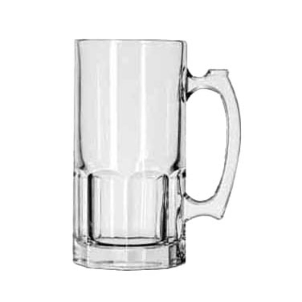 Libbey 25 Ounce Sport Clear Glass Beer Mug 12 per Case-#5272