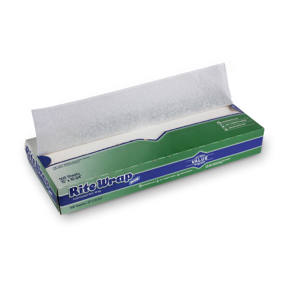 Handy Wacks 12 Inch X 10.75 Inch Dry Wax Interfolded Deli Paper 12/500 Cnt.