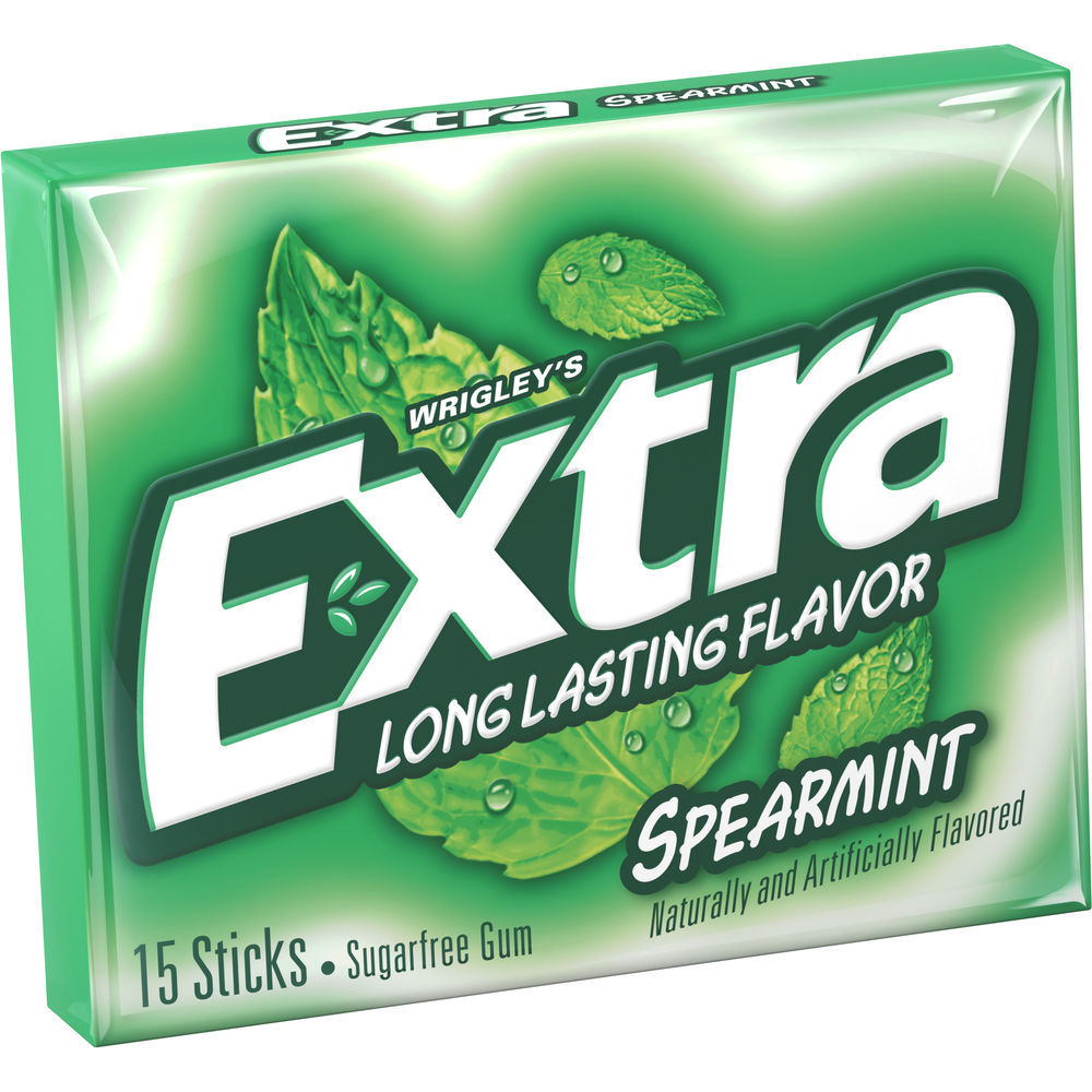 Extra Wrigley S Extra Spearmint 15 Piece Unit Single Serve Gum 150 Per Pack 12 Packs Per Case