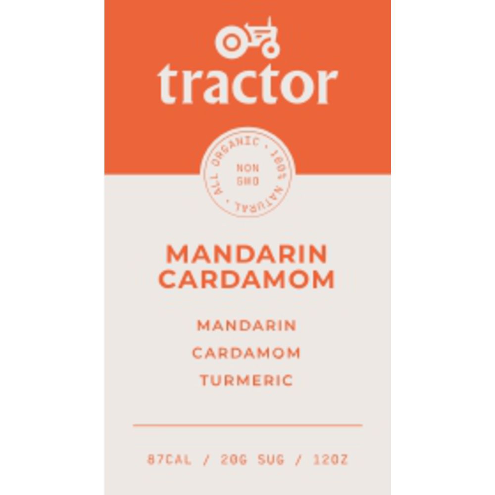 TRACTOR BEVERAGE CO TRACTOR SODA CO.Tractor Mandarin & Cardamom