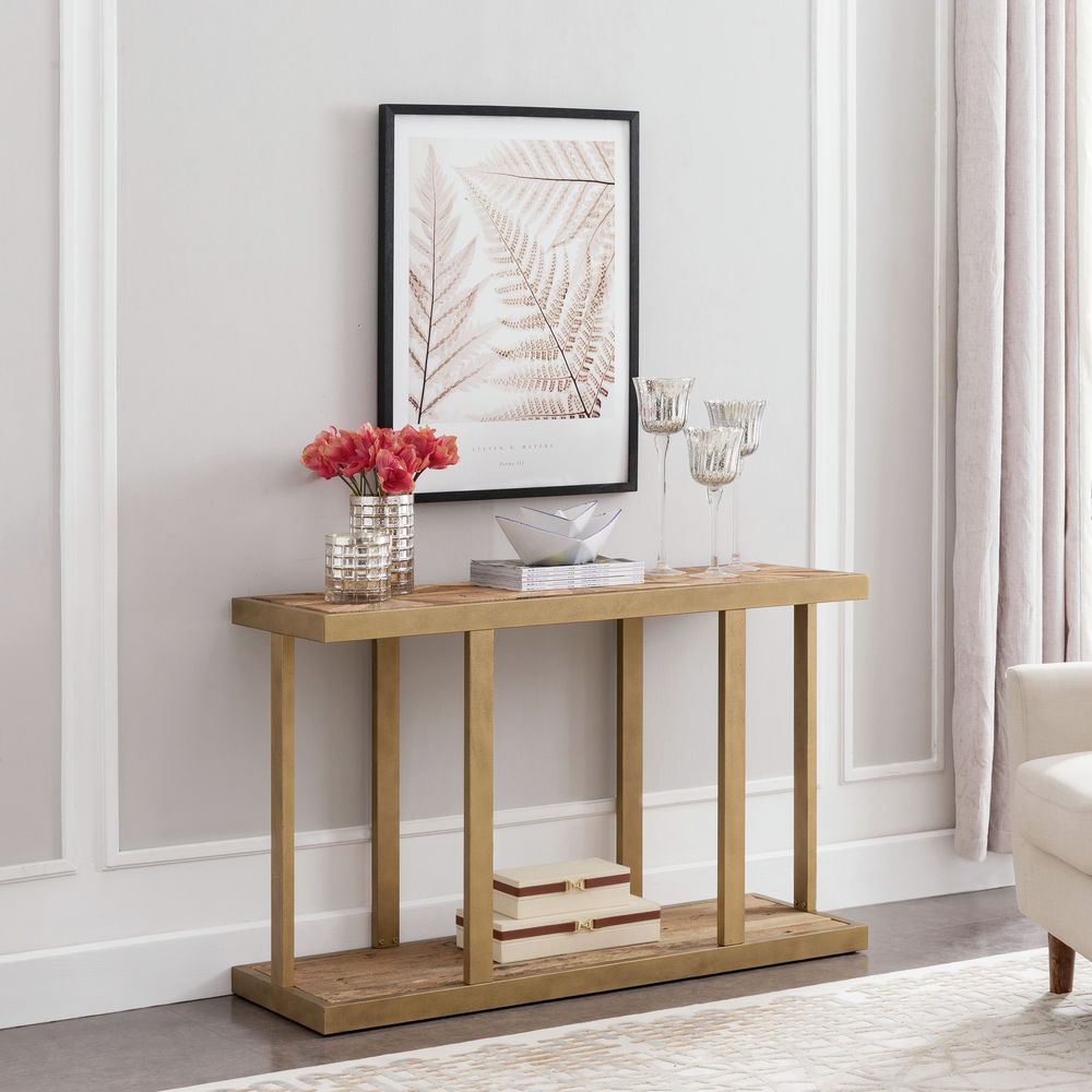 Southern Enterprises Magnus Reclaimed Wood Console Table