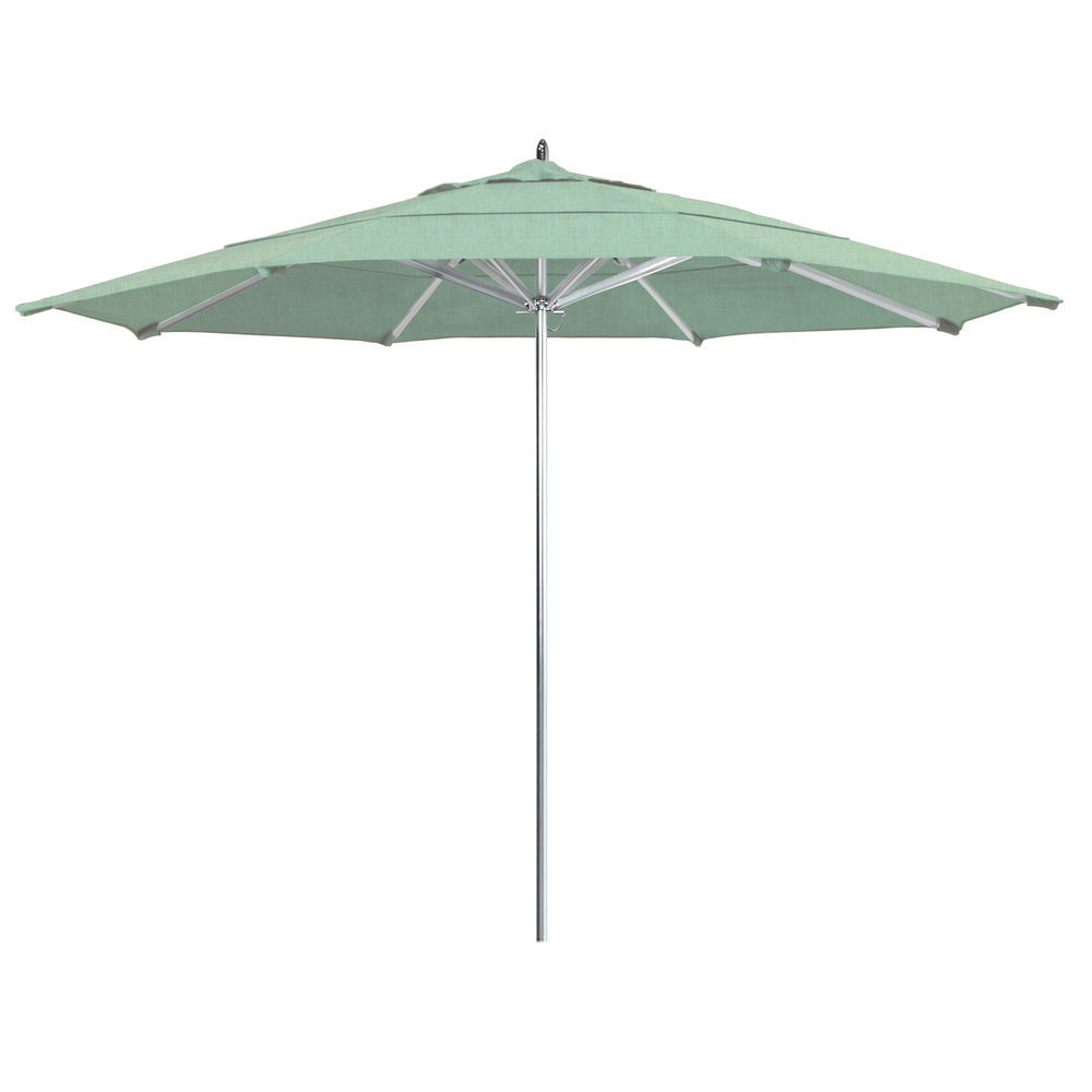 California Umbrella 11 Ft Commercial Grade Patio Umbrella Silver