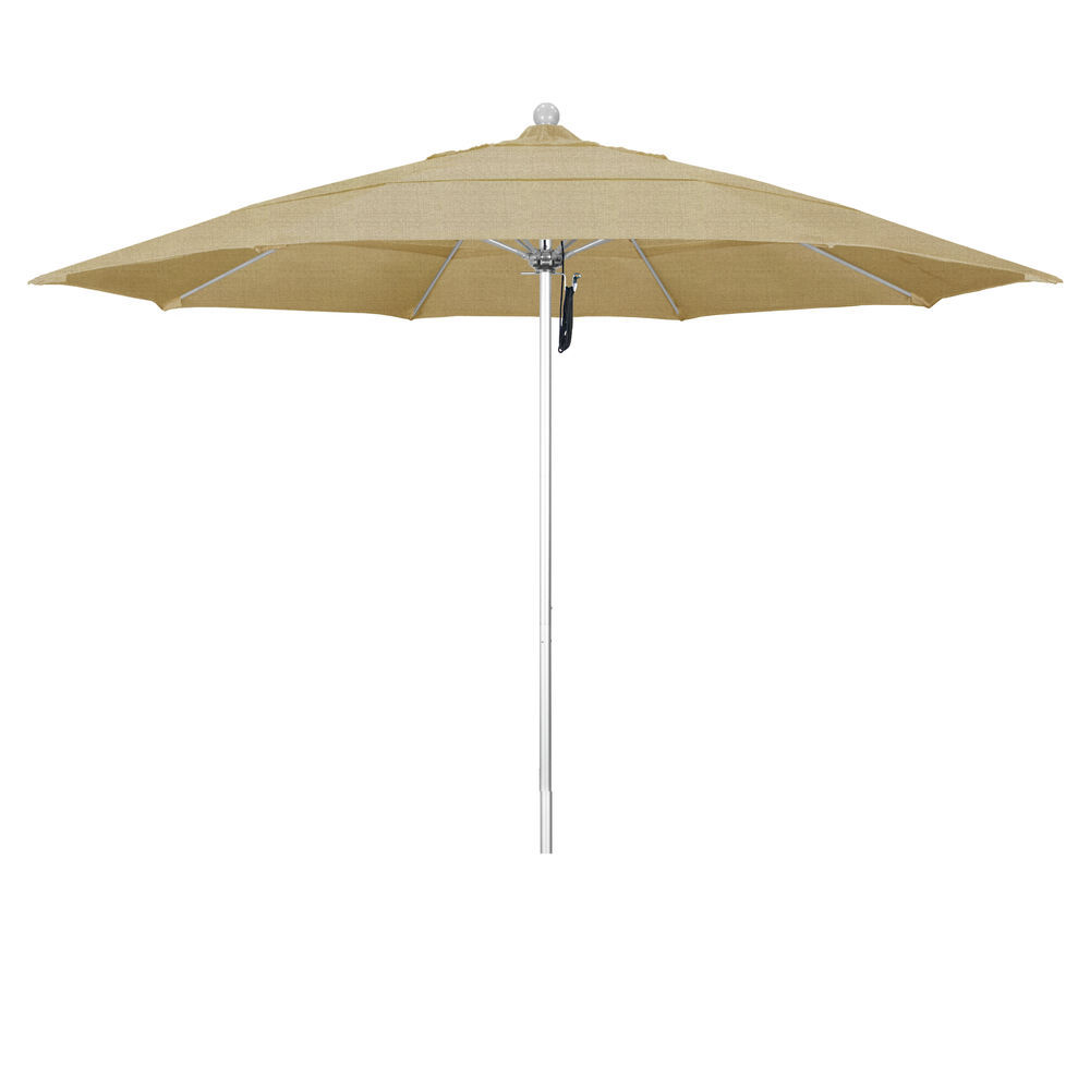 California Umbrella 11' Patio Umbrella in Woven Sesame 