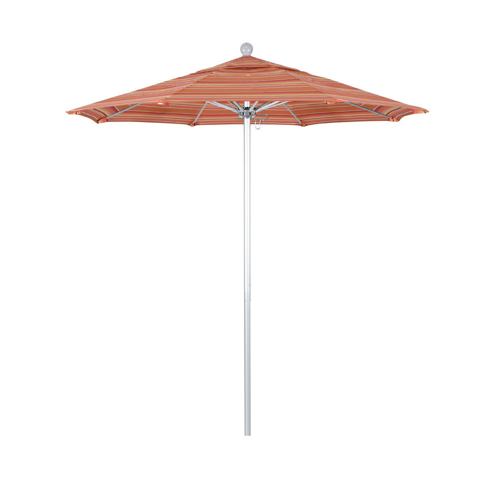 California Umbrella 7.5 FT commercial grade patio umbrella, silver
