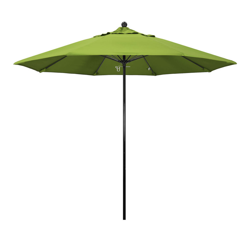 California Umbrella 9 FT commercial grade patio umbrella, black frame