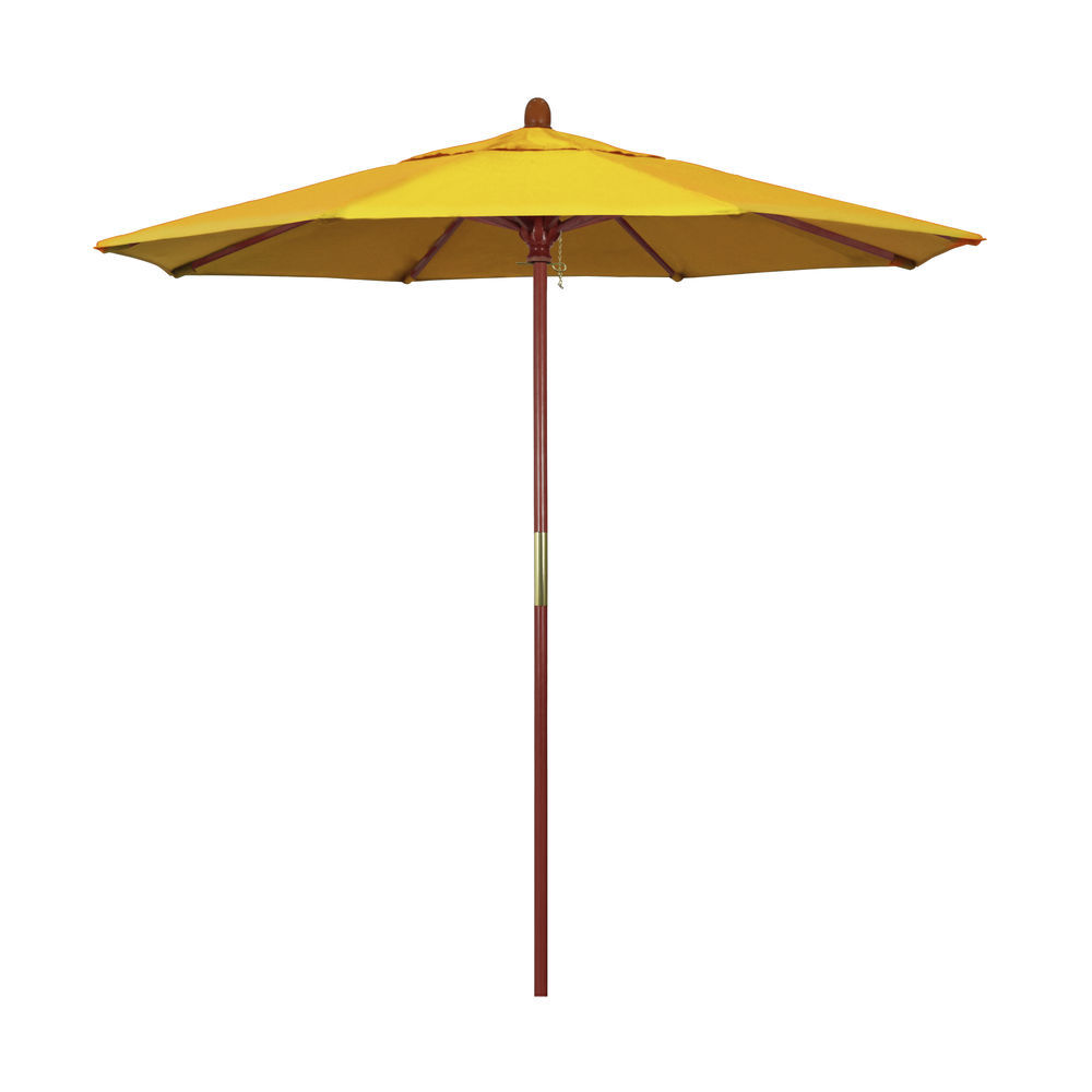 California Umbrella 7.5' Grove Series Patio Umbrella With Wood Pole Hardwood ... 