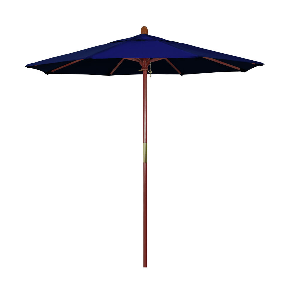 California Umbrella 7.5' Grove Series Patio Umbrella With Wood Pole Hardwood ... 