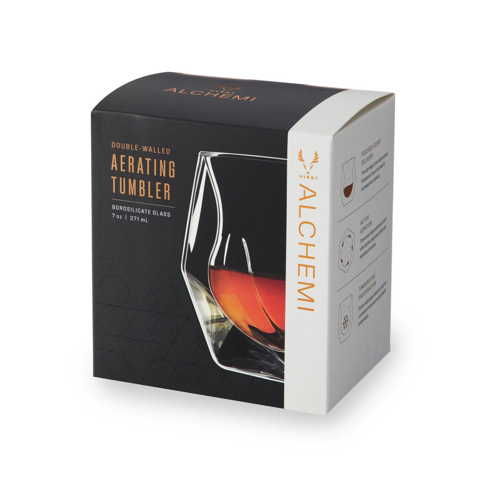 Viski Insulated Wine Glasses - Double Walled Wine Glass Set With