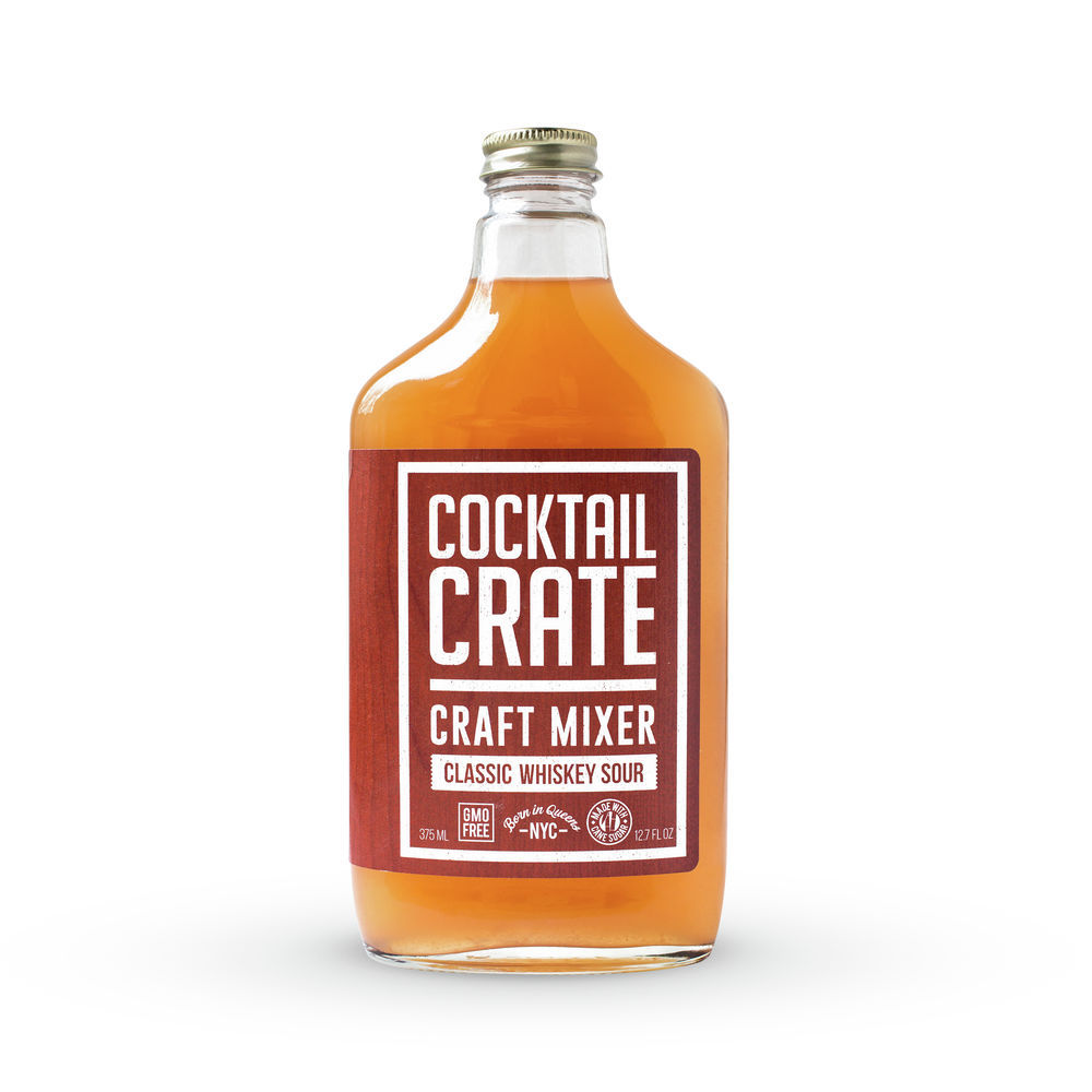 Cocktail Crate Cocktail Mix, Small Batch, Classic Whiskey Sour - 375 ml