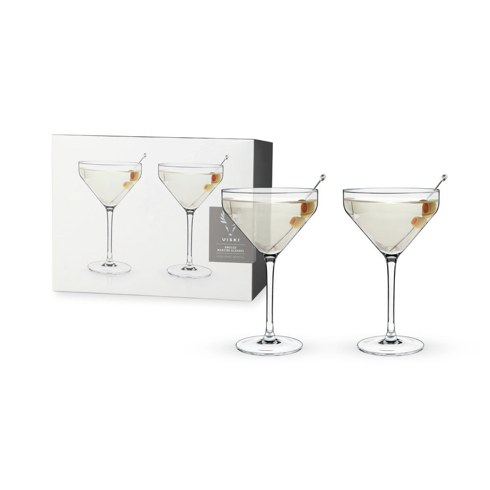 Stemmed Admiral Cocktail Glasses by Viski, Set of 2