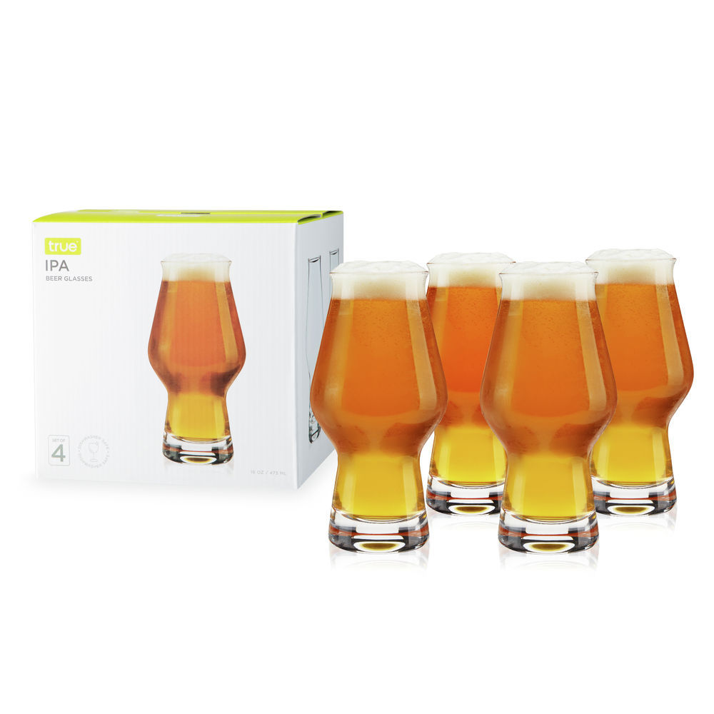 True Pint Glasses, 16 Oz Beer Glass, IPA, Pale Ale, Pilsner - Basic Beer  Glass 