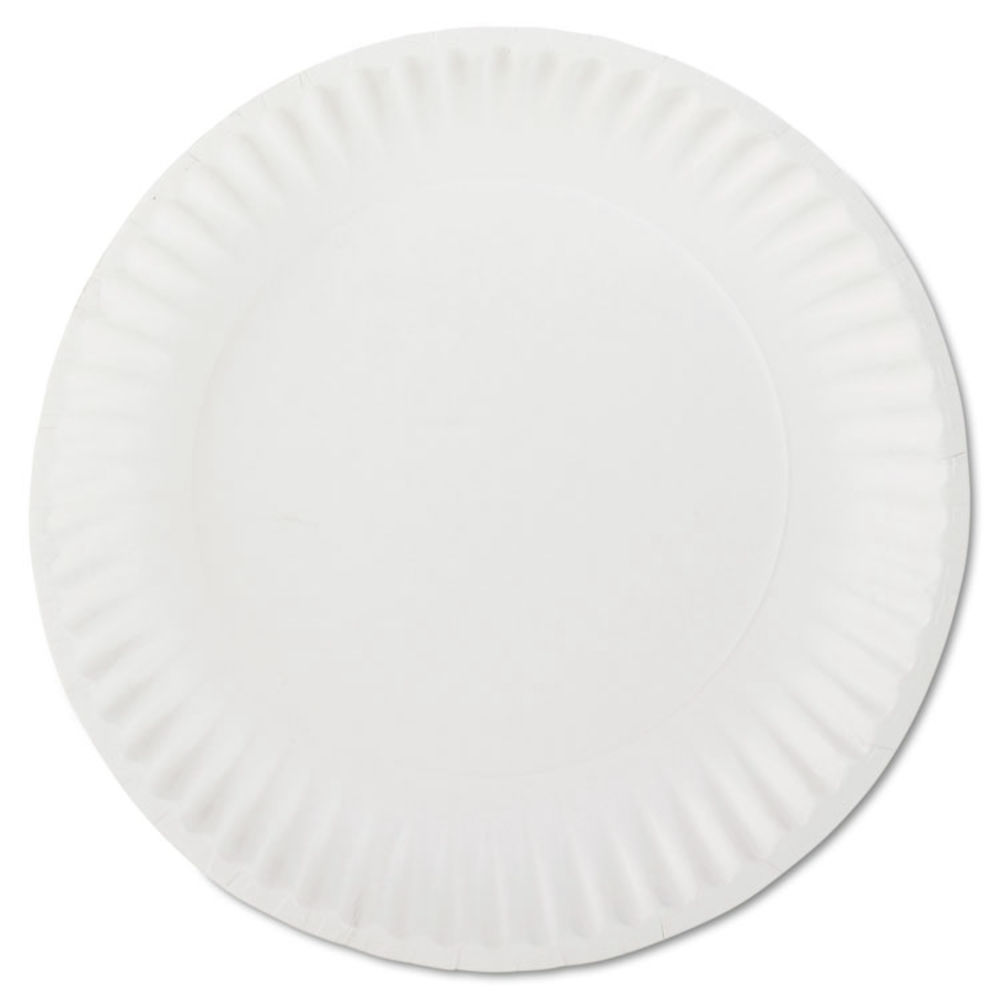 Dixie® Clay Coated Paper Plates, 6 dia, White, 100/Pack, 12 Packs/Carton