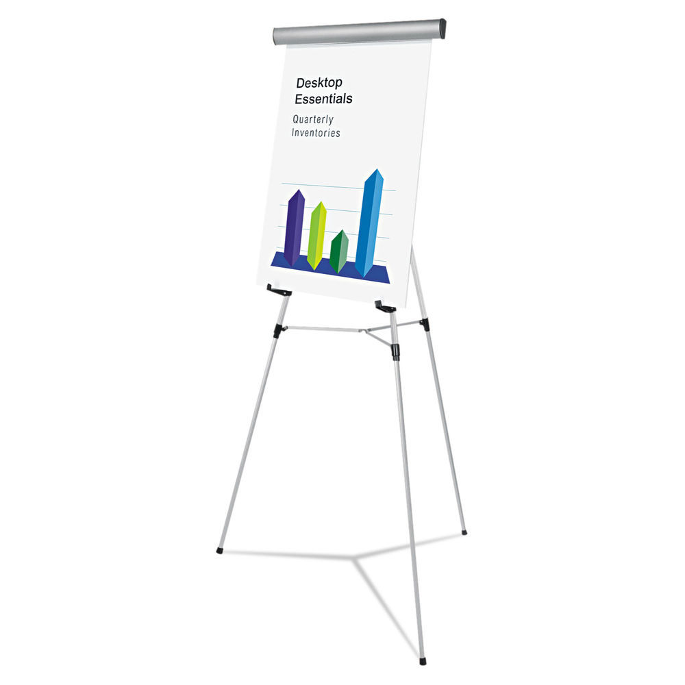 Universal UNV43030 29 x 41 Foldable Dry Erase Easel with Double-Sided White  Board