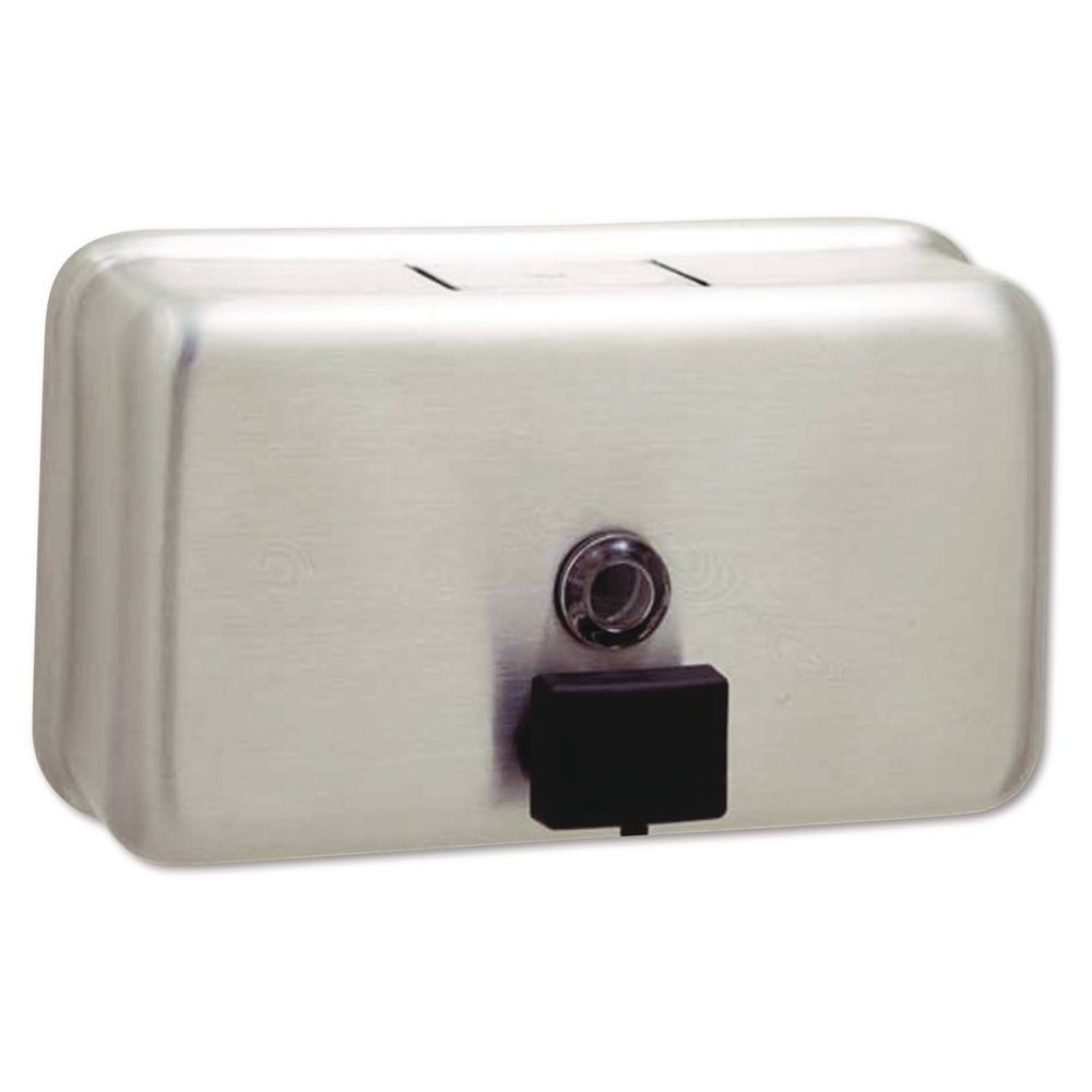 ClassicSeries Surface-Mounted Liquid Soap Dispenser, 40 oz, 8.13 x 2.75 x 4.75, Stainless Steel ClassicSeries Surface-Mounted Liquid Soap Dispenser, 40 oz, 8.13 x 2.75 x 4.75, Stainless Steel