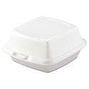 Dart White Foam Hinged Lid Containers 60HT1