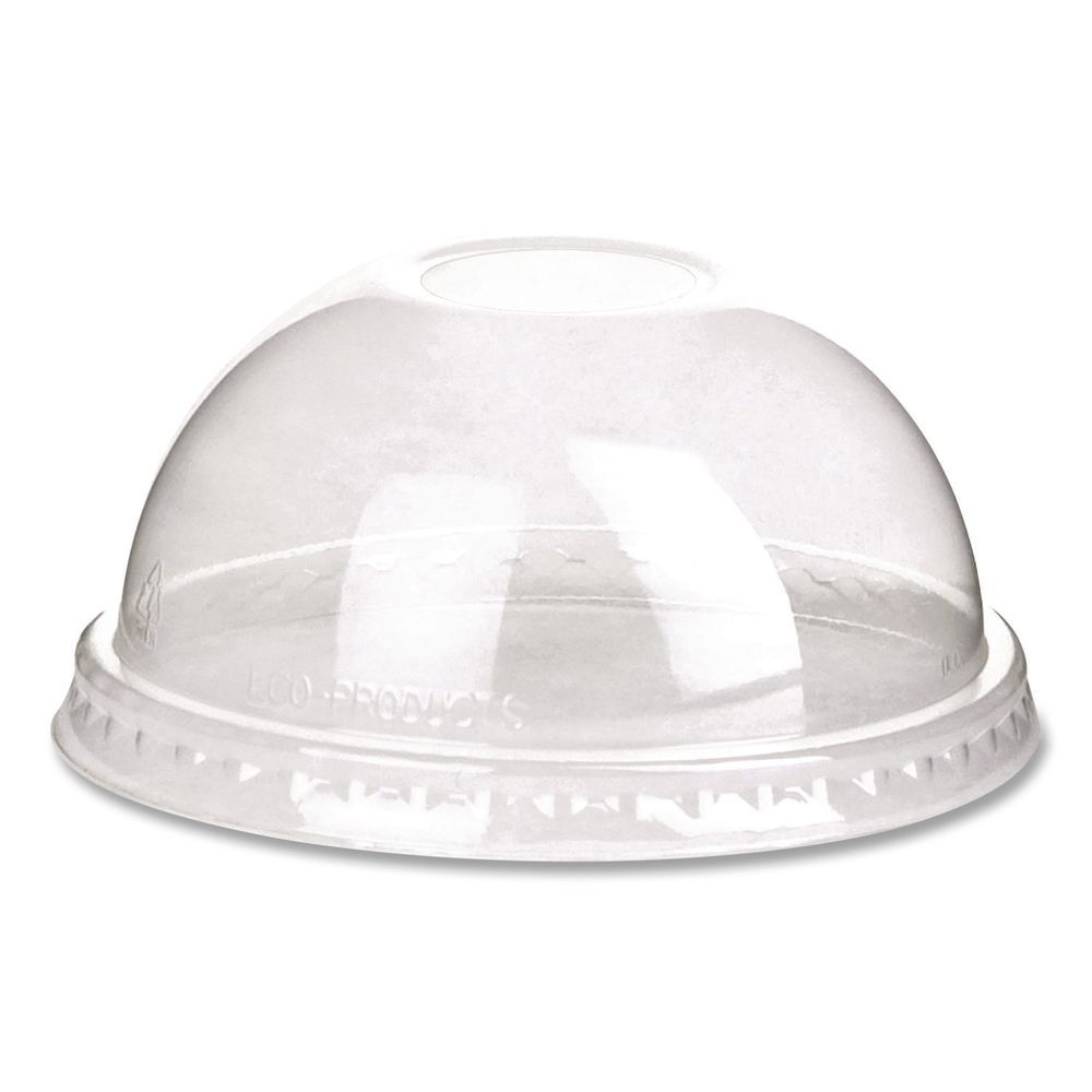 GreenStripe Renew and Comp Cold Cup Dome Lids, Fits 9 oz to 24 oz Cups, Clear, 100/Pack, 10 Packs/Carton