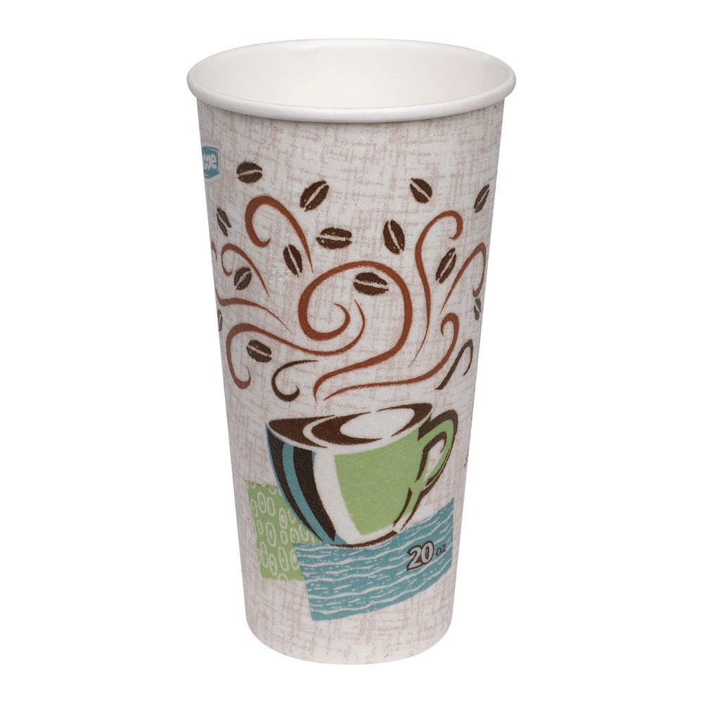 Dixie Hot Cups, Paper, 20oz, Coffee Dreams Design, 25/Pack