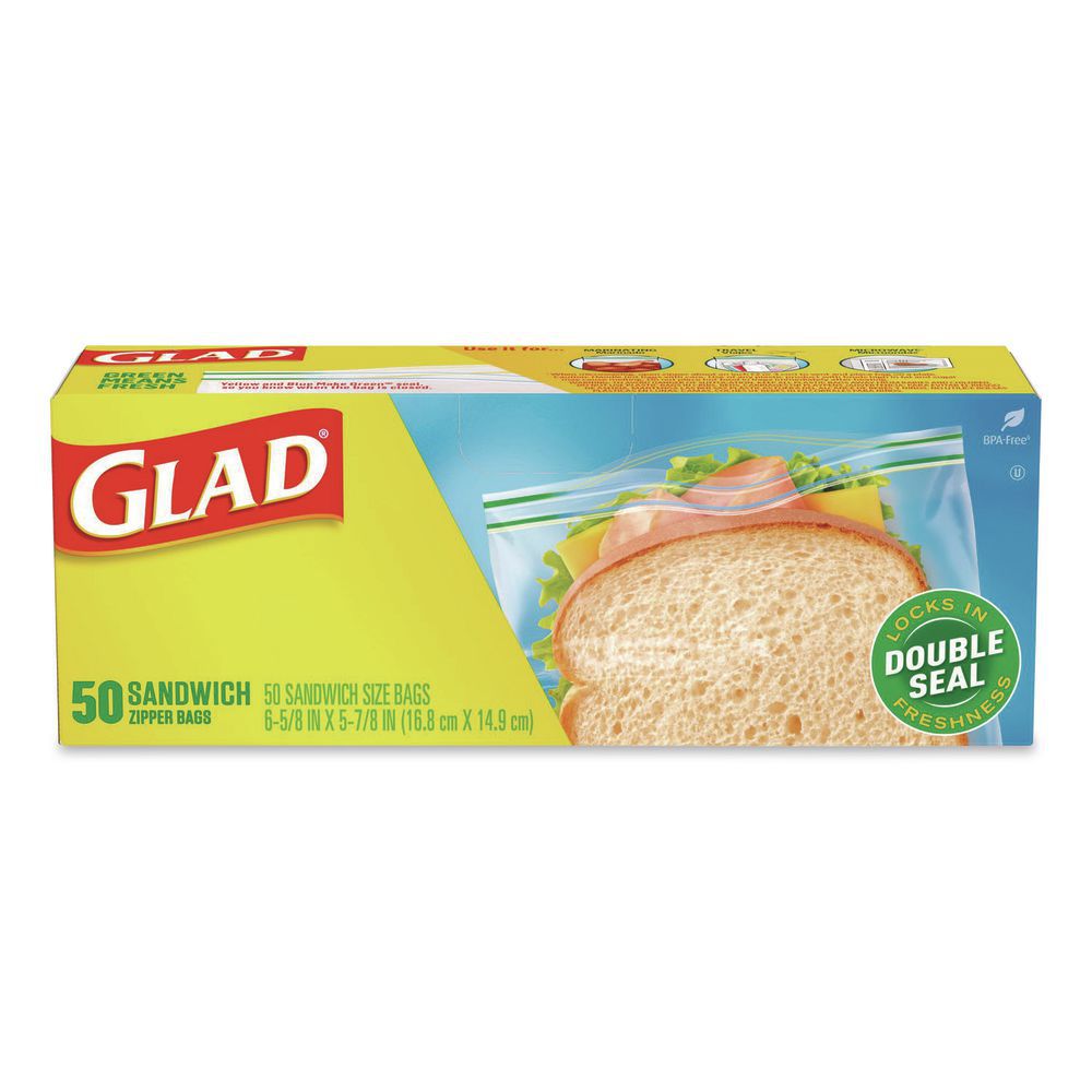 Glad Zipper Sandwich Bags